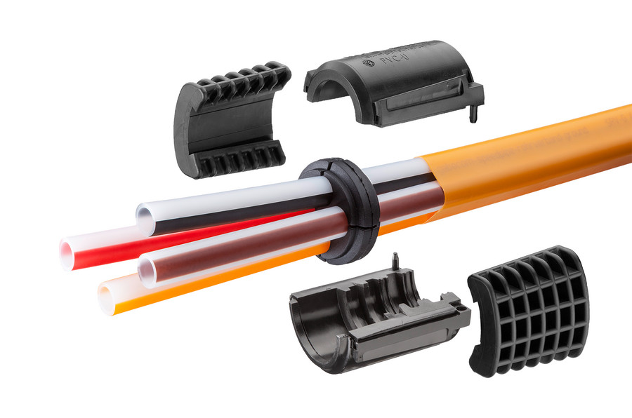 speedpipe pipe bracing ground SRV-G tc con EZA-t para enterrado directo.