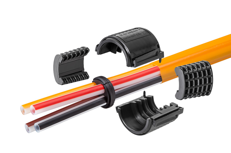 speedpipe pipe bracing ground SRV-G tc con EZA-t para enterrado directo.