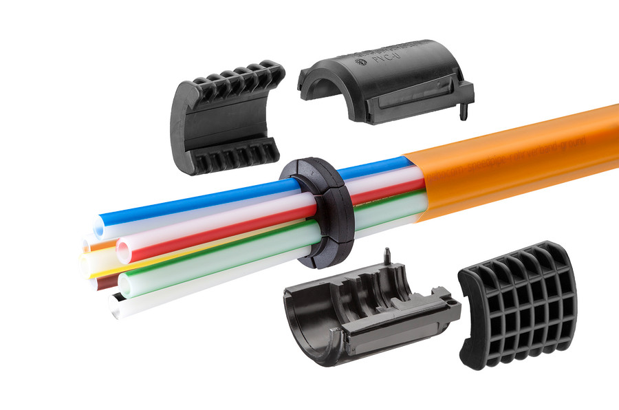 SRV-G tc Conexión de tuberías con EZA-t para enterrado directo.