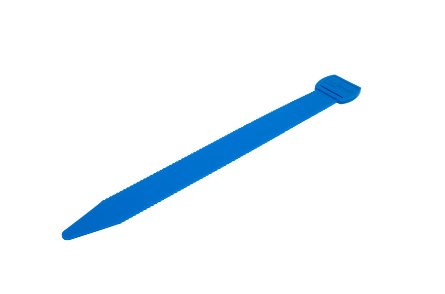 cinta de identificación azul